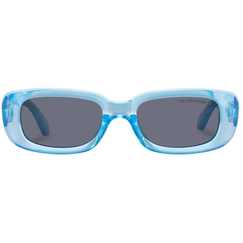 Cancer Council Budgie Kids Neon Blue Uni-Sex Rectangle Sunglasses | Eyewear Index