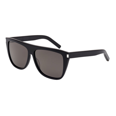 Saint Laurent Sl100 Black-Black Uni-Sex D-Frame Sunglasses | Eyewear Index