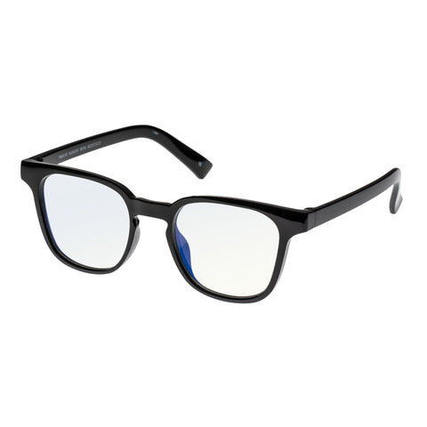 The Book Club Twelve Hungry Bens Black Uni-Sex D-Frame Readers | Eyewear Index