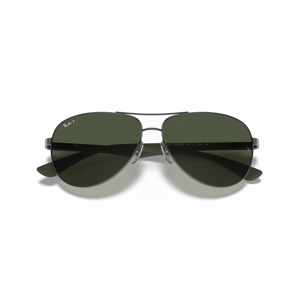 Ray-Ban Rb8313 Carbon Fibre 004n5 Gunmetal Male Aviator Sunglasses | Eyewear Index