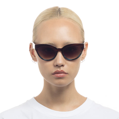 Fiorelli Katelyn Brown Gradient Female Cat-Eye Sunglasses | Eyewear Index