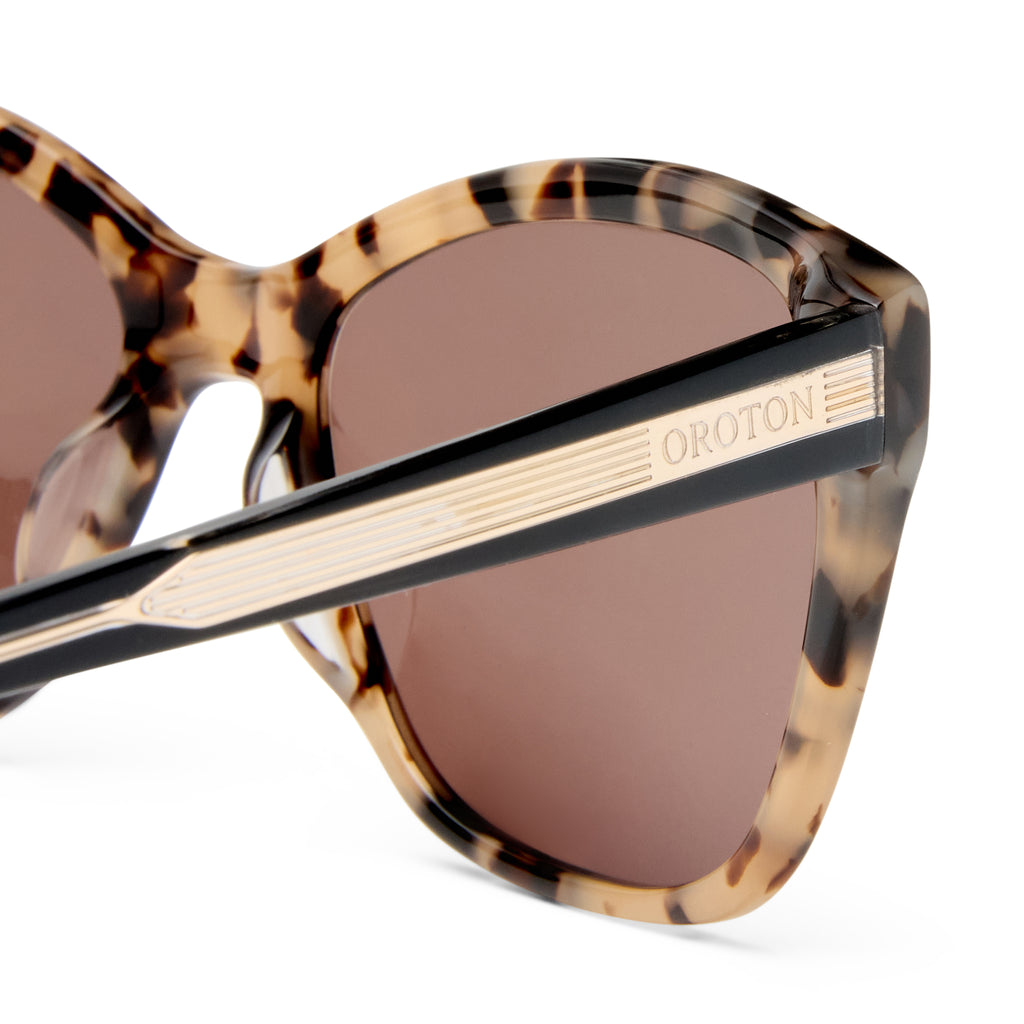 Oroton Clarita Cookie Tort Female D-Frame Sunglasses | Eyewear Index