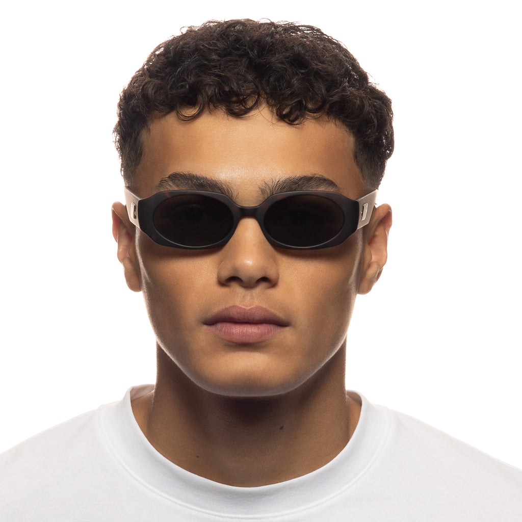 Le Specs Shebang Matte Tort Female Rectangle Sunglasses | Eyewear Index