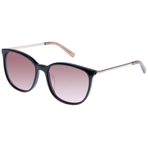 Oroton Adley Black Female Round Sunglasses | Eyewear Index