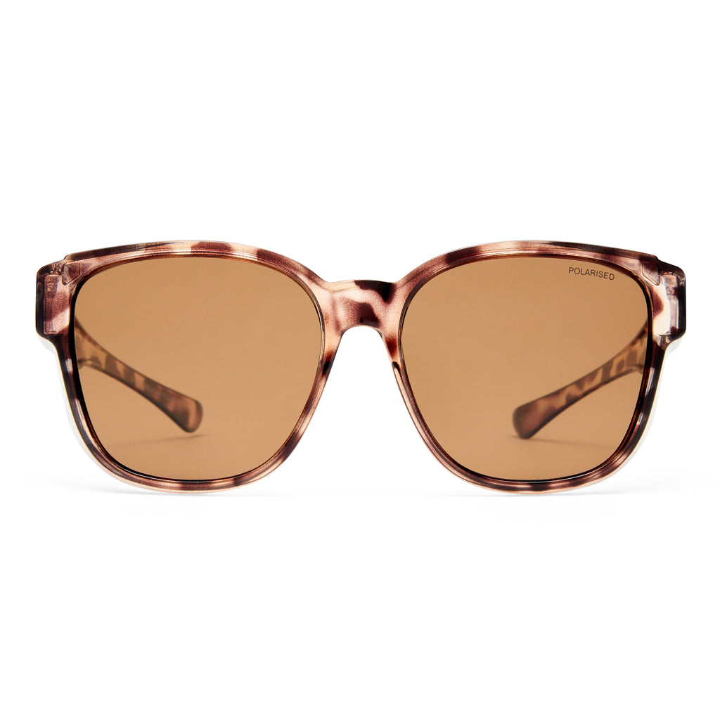 Cancer Council Dunsborough Milky Tort Female D-Frame Sunglasses | Eyewear Index