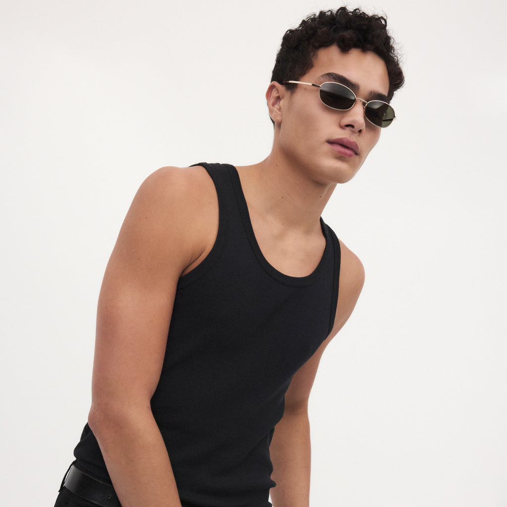 Aire High Beam Gold Amber Tort Uni-Sex Oval Sunglasses | Eyewear Index