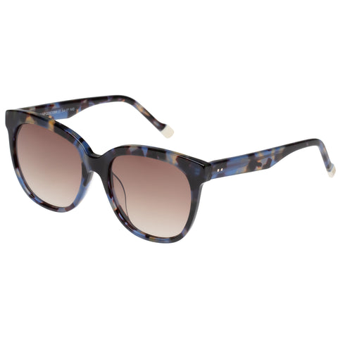 Le Specs Oh Snap Navy Tort Female Square Sunglasses | Eyewear Index