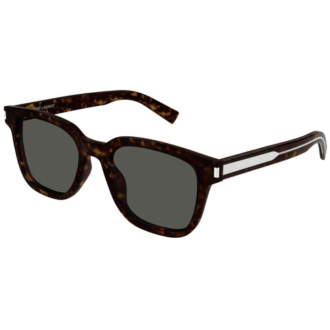 Saint Laurent Sl711k Havana Male Rectangle Sunglasses | Eyewear Index