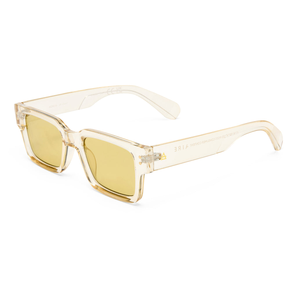 Aire Aeron Sand Uni-Sex Rectangle Sunglasses | Eyewear Index