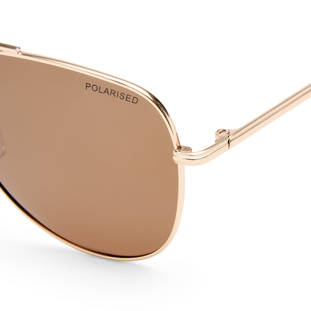 Cancer Council Bellingen Gold Uni-Sex Aviator Sunglasses | Eyewear Index