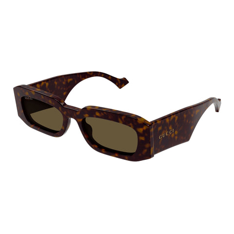 Gucci Gg1426s Havana Male Rectangle Sunglasses | Eyewear Index