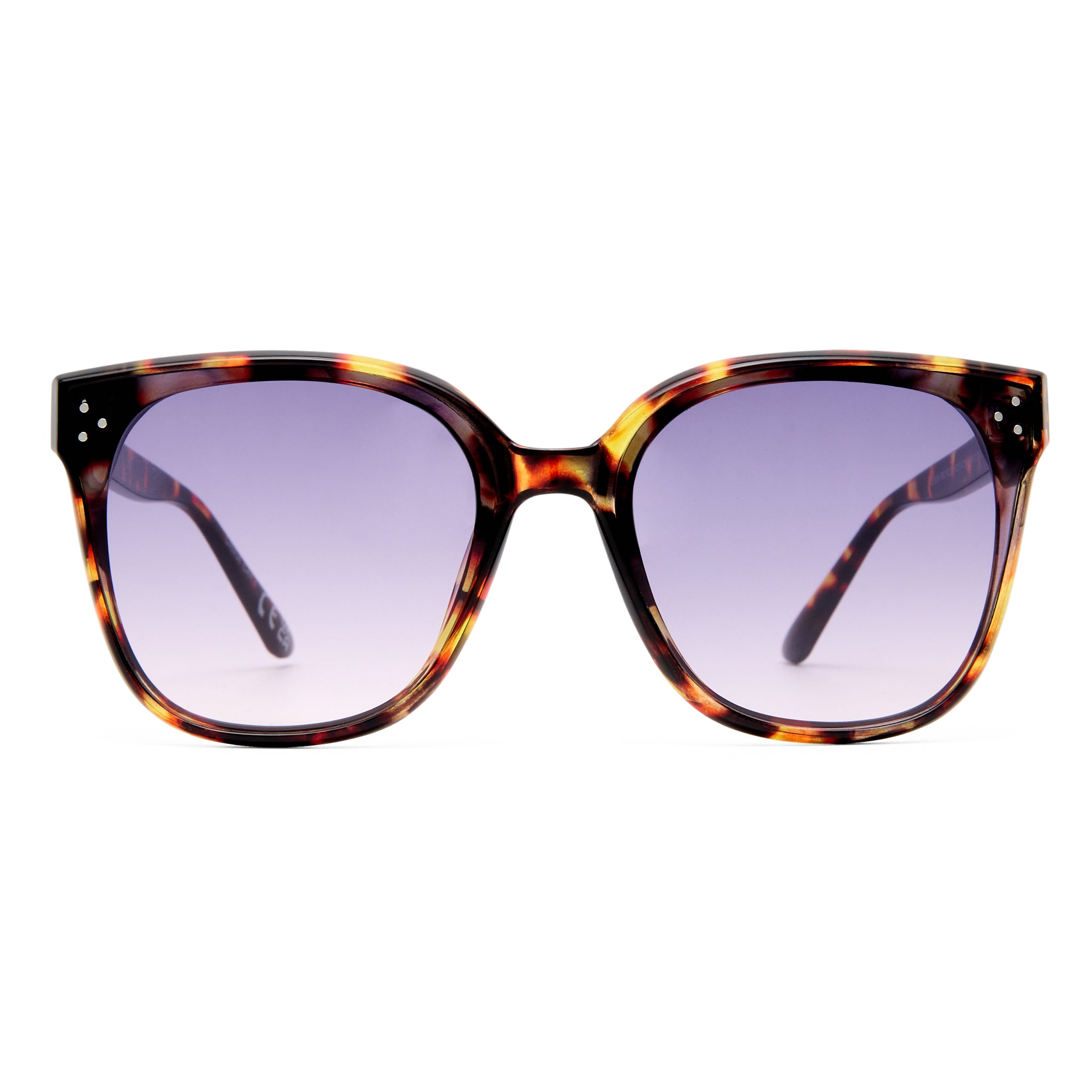 Aire Elementa Amber Tort Female Square Sunglasses | Eyewear Index