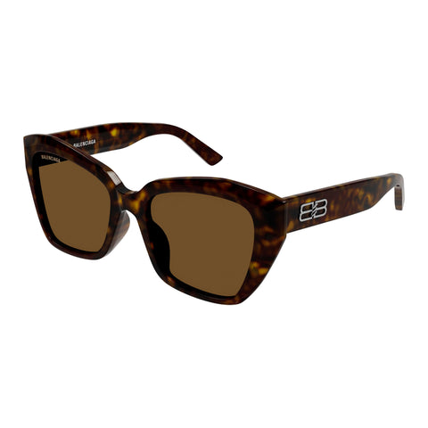 Balenciaga Bb0273sa Havana Female Butterfly Sunglasses | Eyewear Index