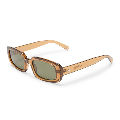 Le Specs Dynamite Tobacco Uni-Sex Rectangle Sunglasses | Eyewear Index