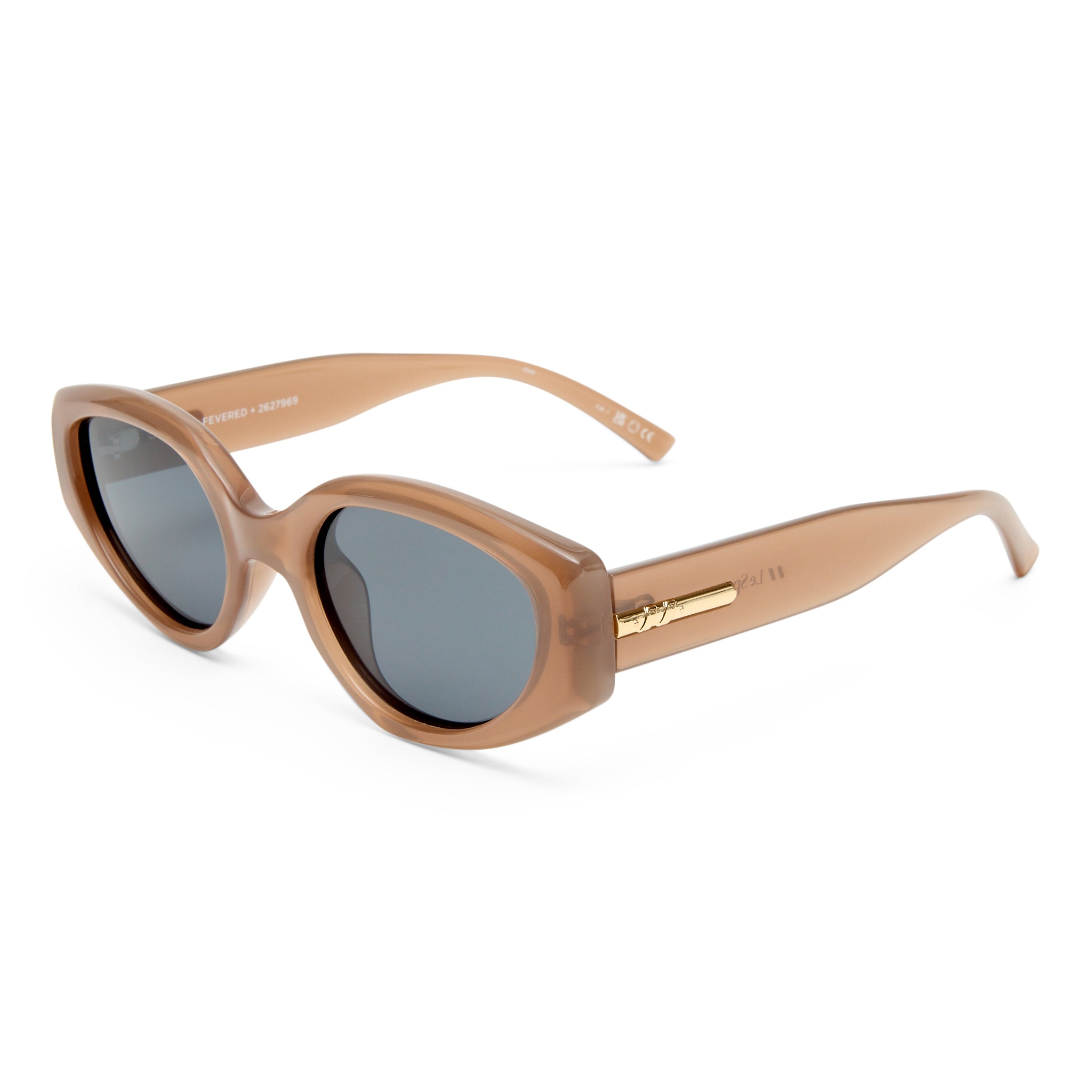 Le Specs Fevered + Fawn Female Oval Sunglasses | Eyewear Index