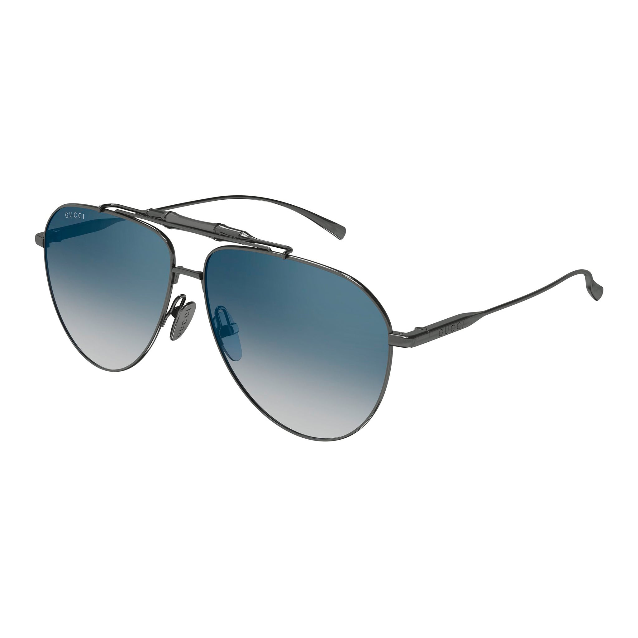 Gucci Gg2064s Ruthenium Male Aviator Sunglasses | Eyewear Index