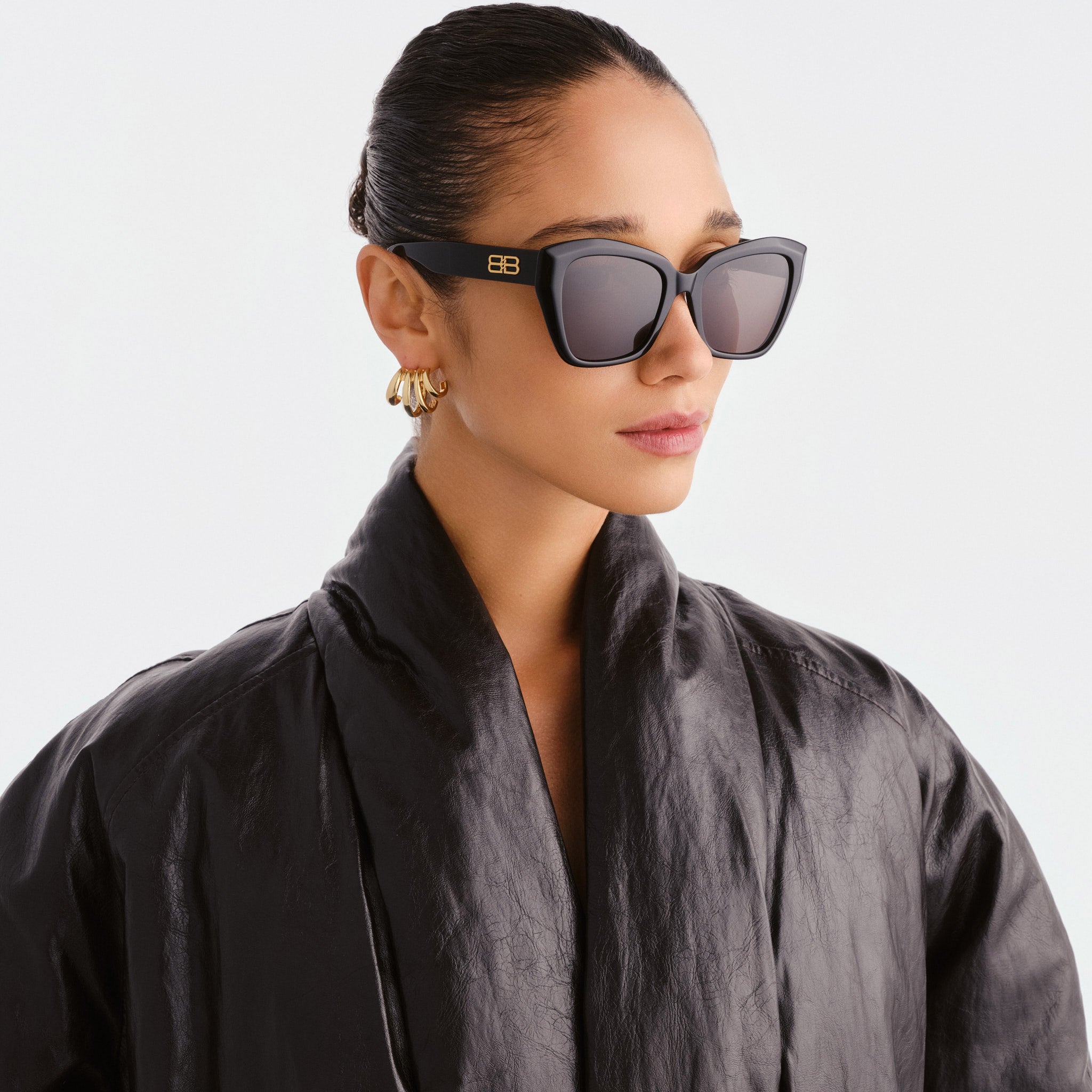 Balenciaga Bb0273sa Black Female Butterfly Sunglasses | Eyewear Index