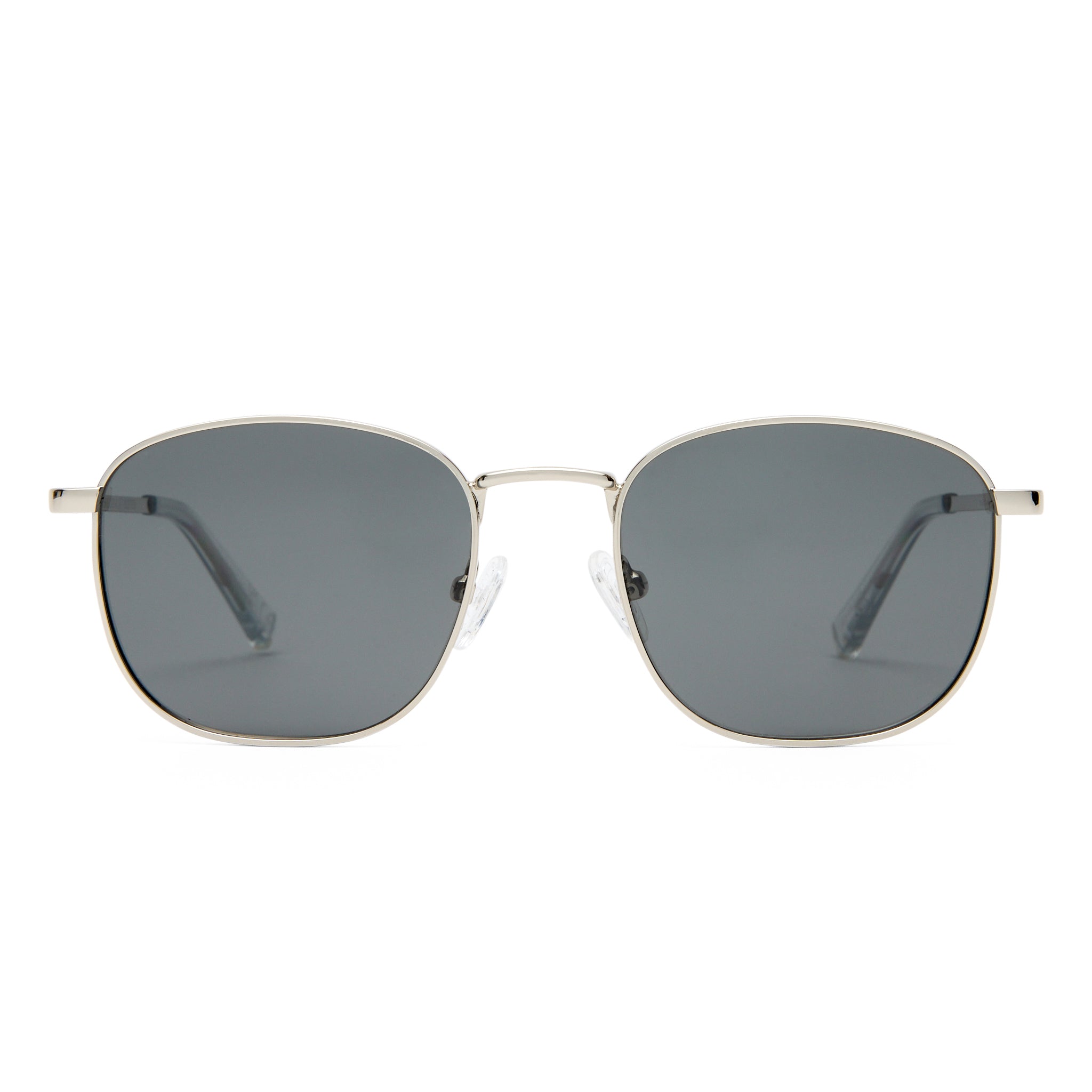 Le Specs Neptune Deux Silver Uni-Sex Square Sunglasses | Eyewear Index