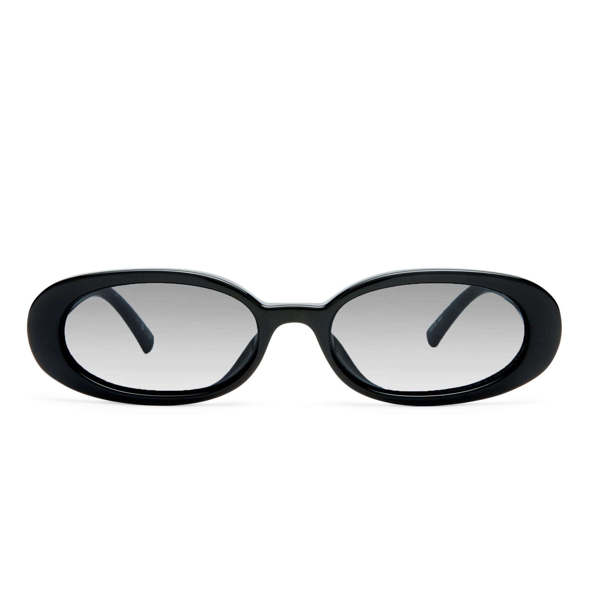 Le Specs Outta Love + Black Female Oval Sunglasses | Eyewear Index