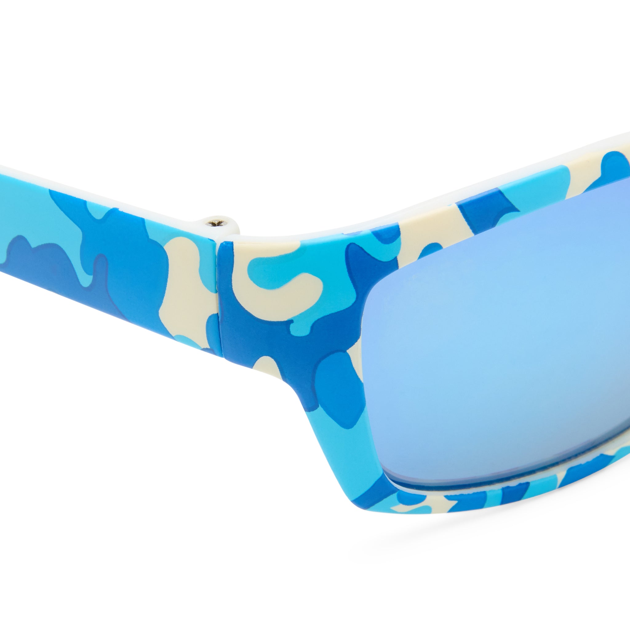 Cancer Council Seal Kids Matte Blue Camouflage Male Wrap Sunglasses | Eyewear Index