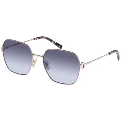 Oroton Elm Gold Nude Female Square Sunglasses | Eyewear Index