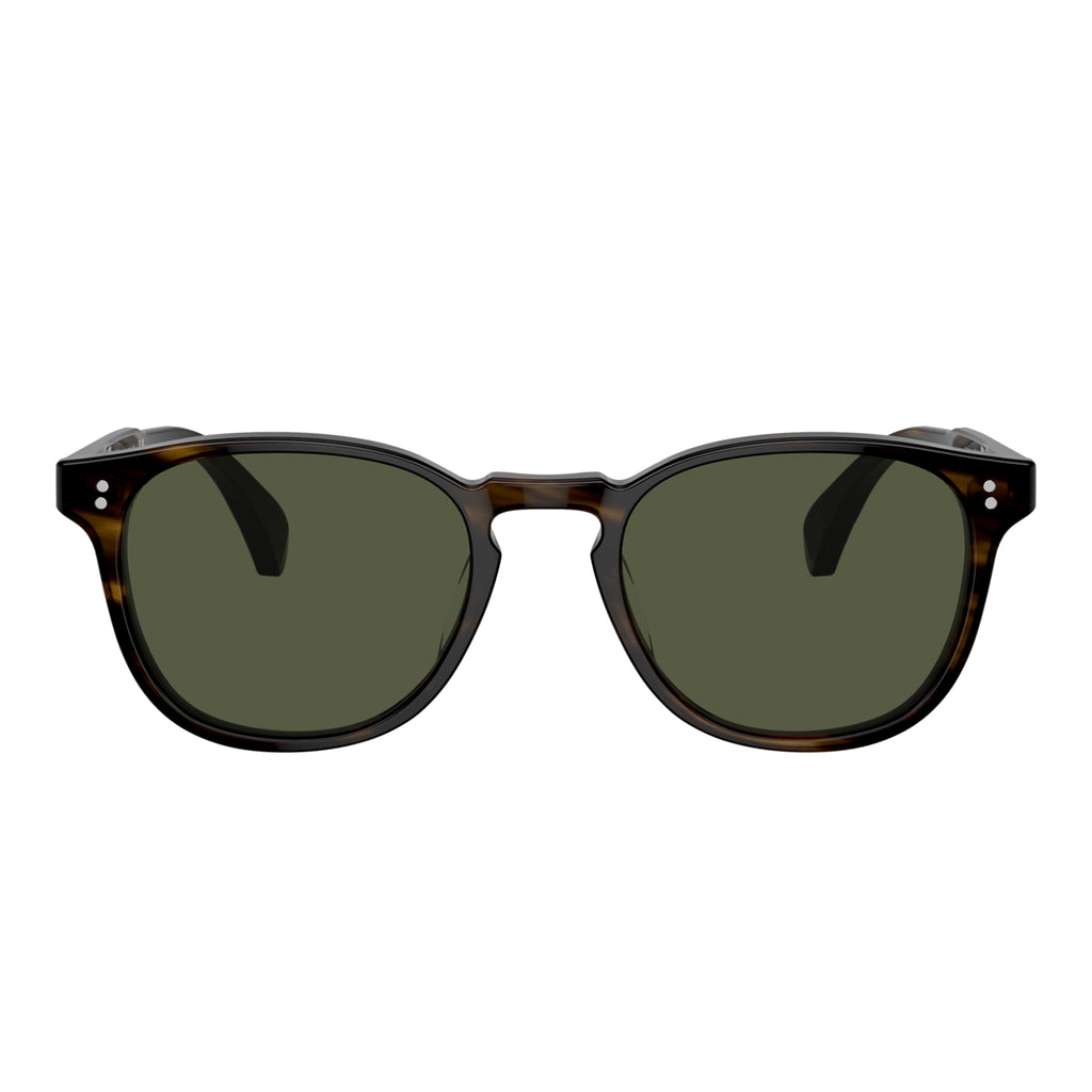 Oliver Peoples 5298su 167752 Finley Esq Sun Bark Uni-Sex Round Sunglasses | Eyewear Index