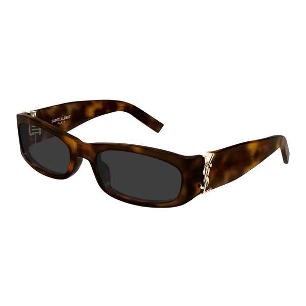 Saint Laurent Slm152 Havana Uni-Sex Rectangle Sunglasses | Eyewear