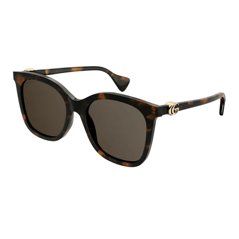 Gucci Gg1071s Havana Female Cat-Eye Sunglasses | Eyewear Index