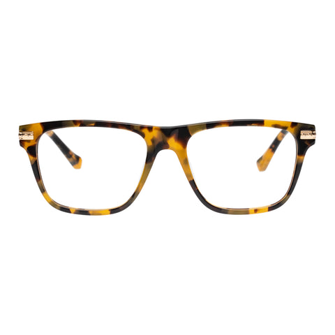 Karen Walker Frances Alt Fit Crazy Tort Bright Gold Uni-Sex D-Frame Optical Frames | Eyewear Index