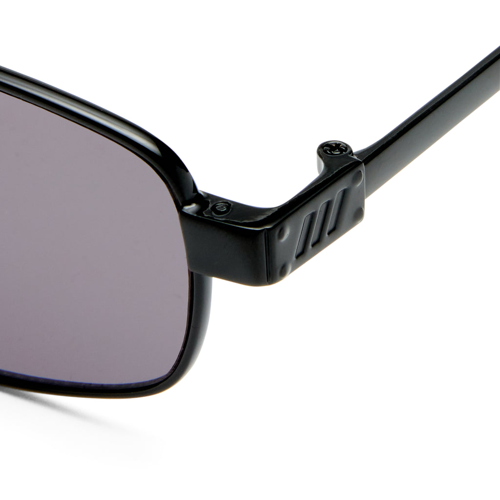Le Specs Torrid Black Uni-Sex Rectangle Sunglasses | Eyewear Index