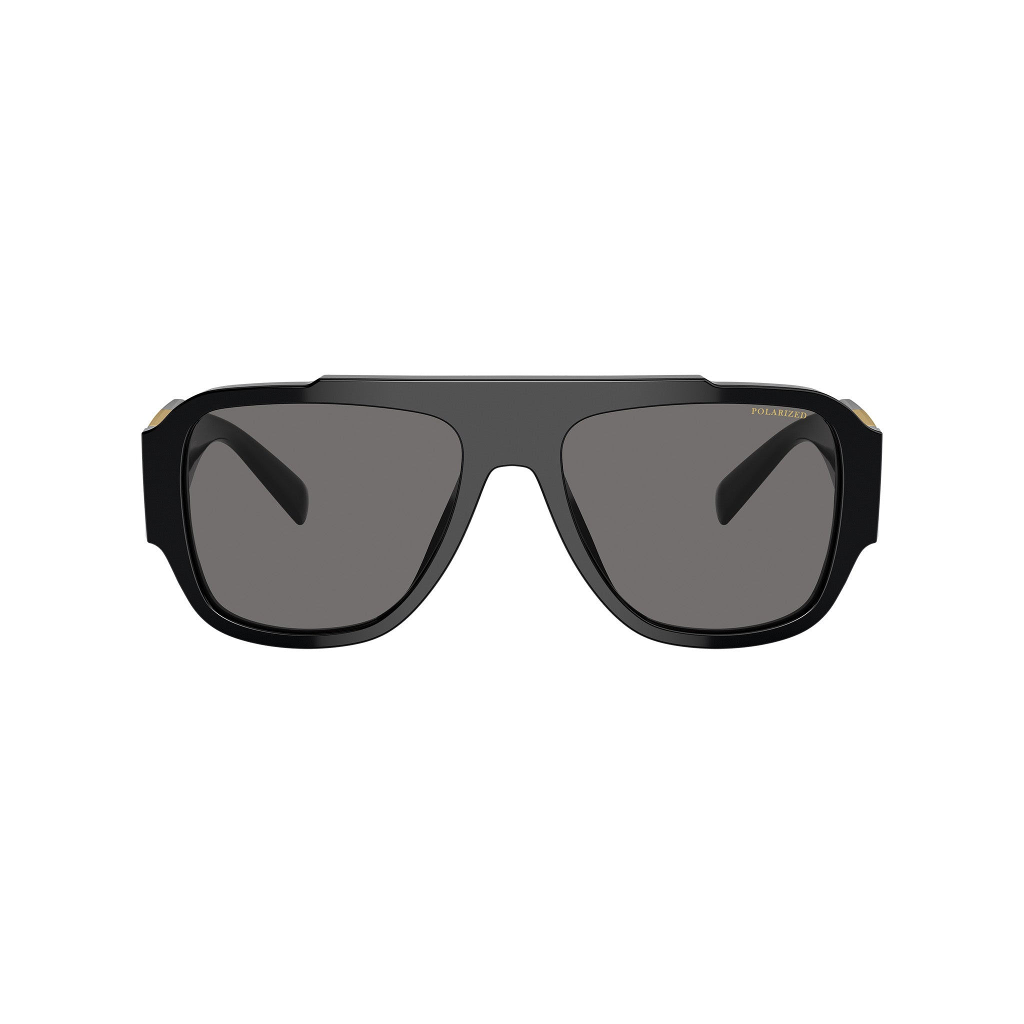 Versace 4436u Gb181 Black Male Aviator Sunglasses | Eyewear Index
