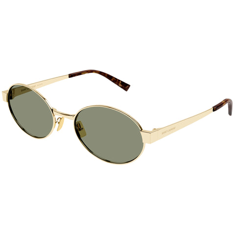 Saint Laurent Sl692 Gold Female Round Sunglasses | Eyewear Index