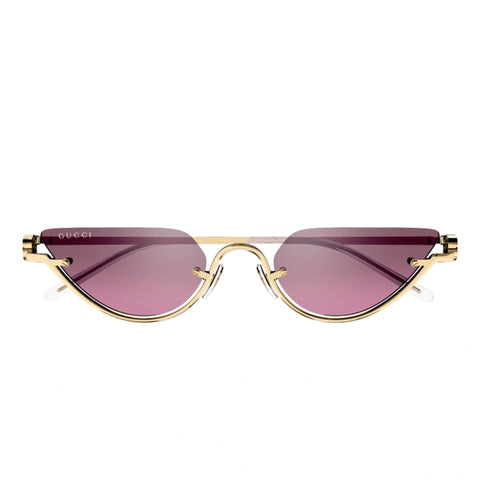 Gucci Gg1603s Gold Female Cat-Eye Sunglasses | Eyewear Index