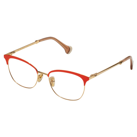 Camilla Call Me Biased Tangerine Female Cat-Eye Optical Frames | Eyewear Index