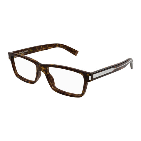 Saint Laurent Sl622 Havana Male Rectangle Optical Frames | Eyewear Index