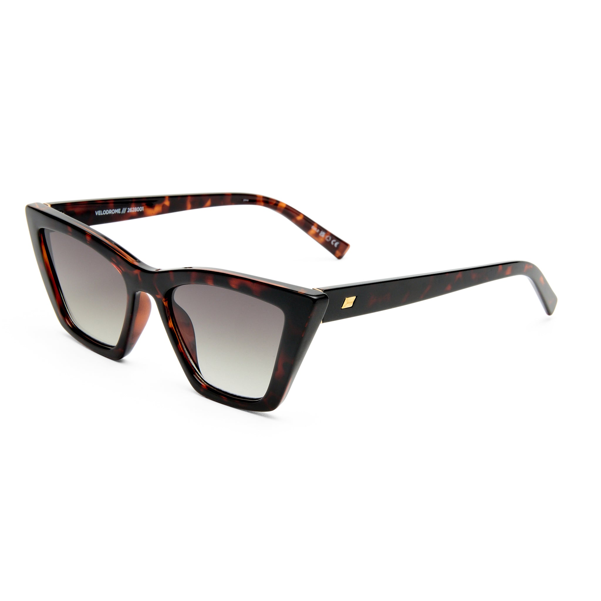 Le Specs Velodrome Dark Tort Female Cat-Eye Sunglasses | Eyewear Index
