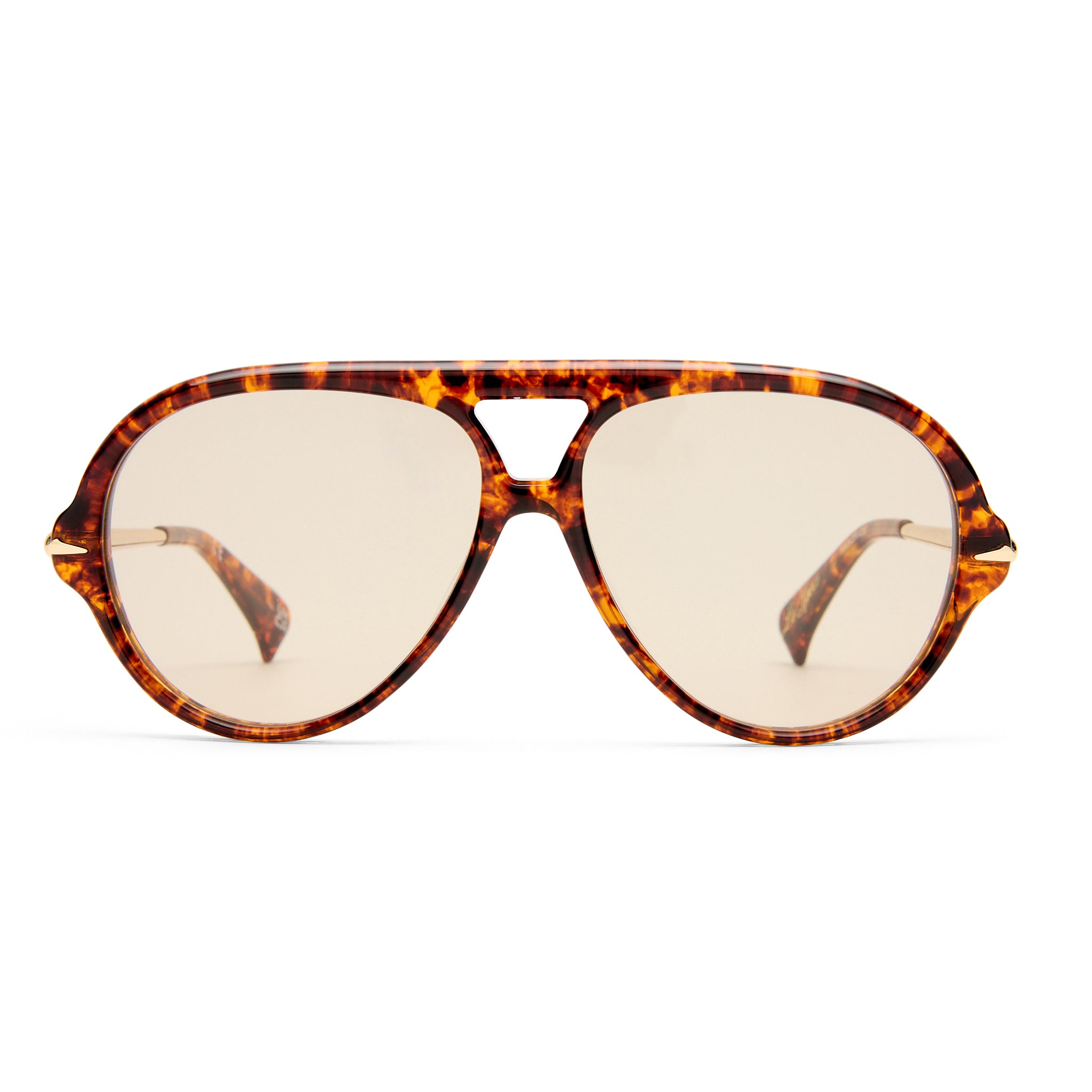 Le Specs Numero Once Mottled Tort Female Aviator Sunglasses | Eyewear Index