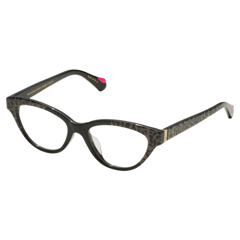 Camilla The Showstopper Black Glitter Leopard Female Cat-Eye Optical Frames | Eyewear Index