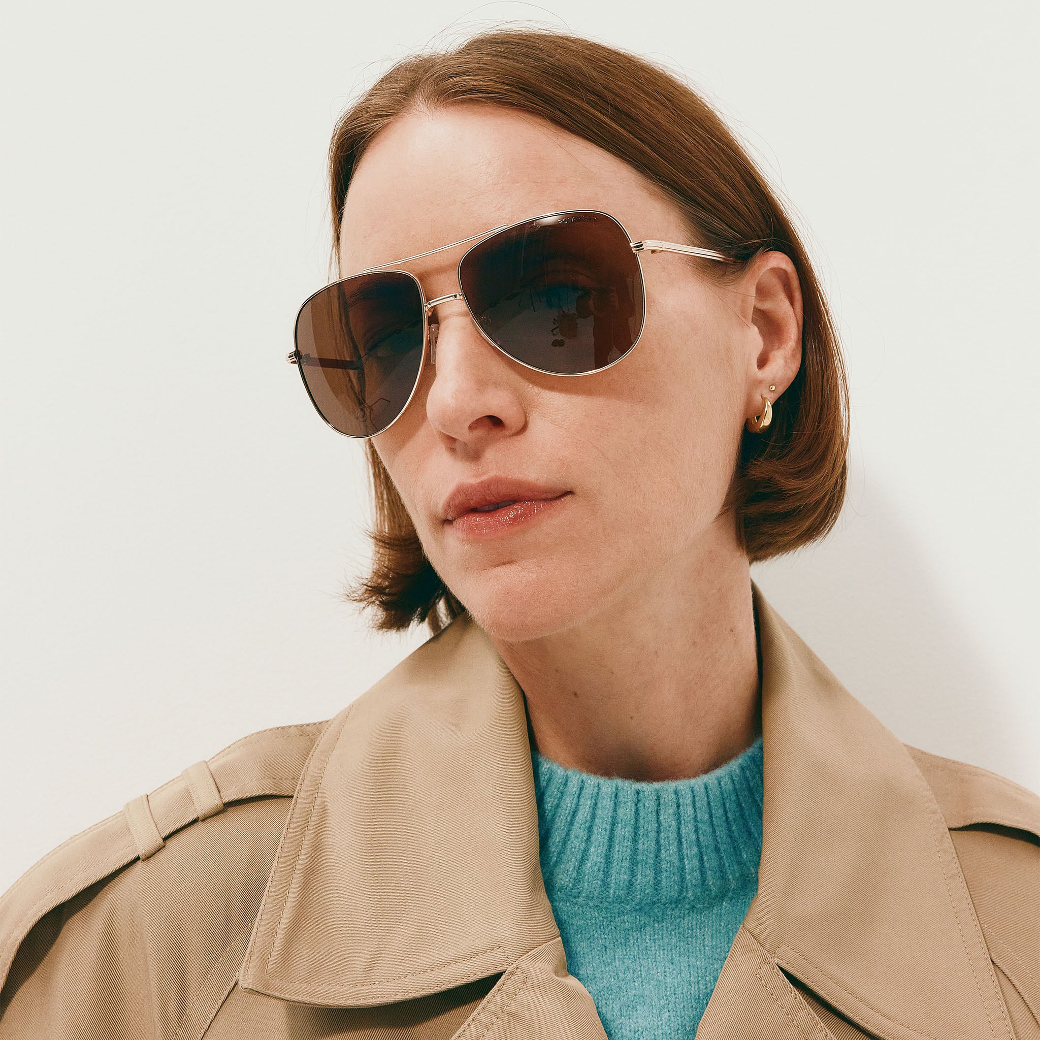Cancer Council Bellingen Gold Uni-Sex Aviator Sunglasses | Eyewear Index