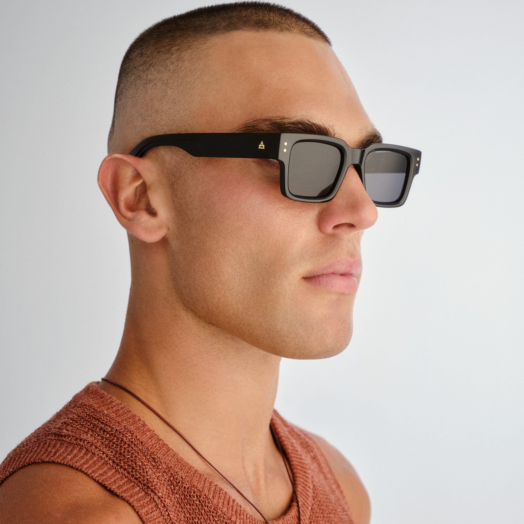 Aire Aeron Black Uni-Sex Rectangle Sunglasses | Eyewear Index