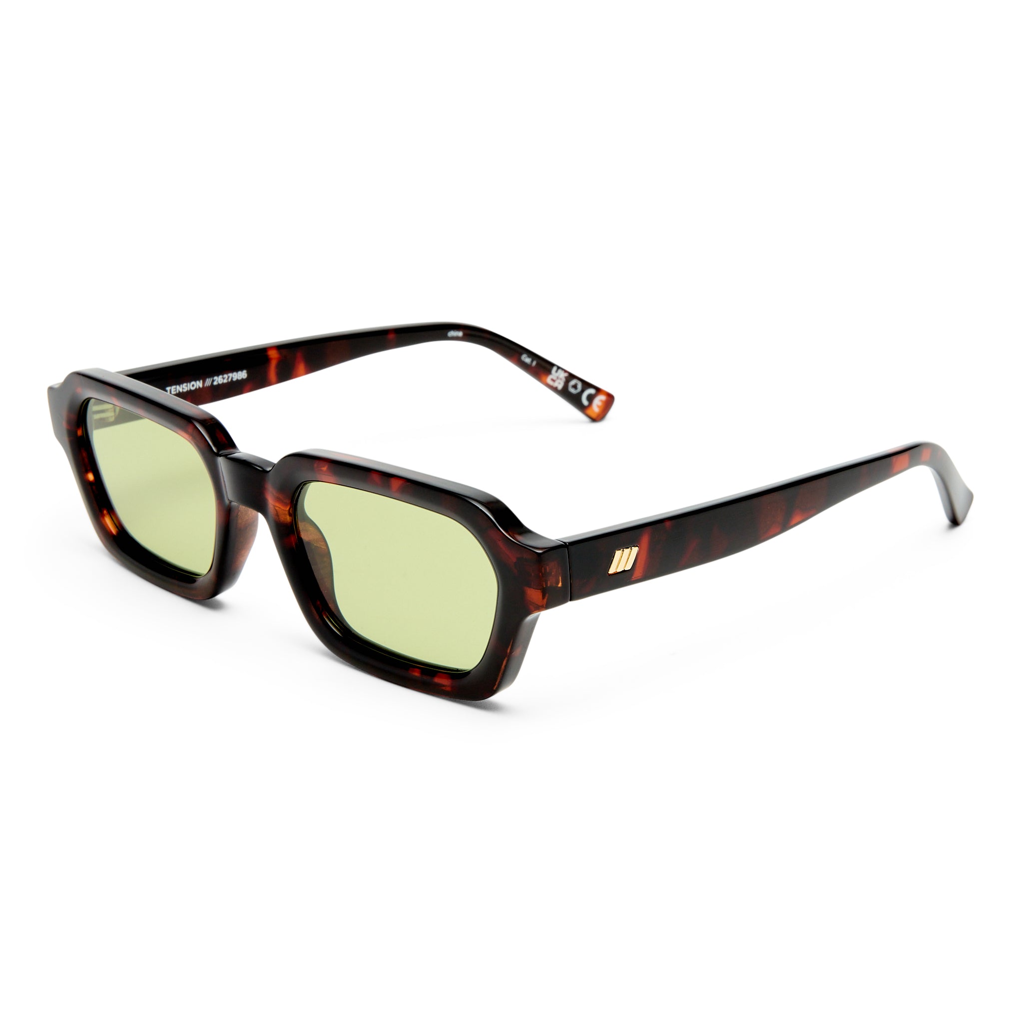 Le Specs Tension + Tort Uni-Sex Rectangle Sunglasses | Eyewear Index