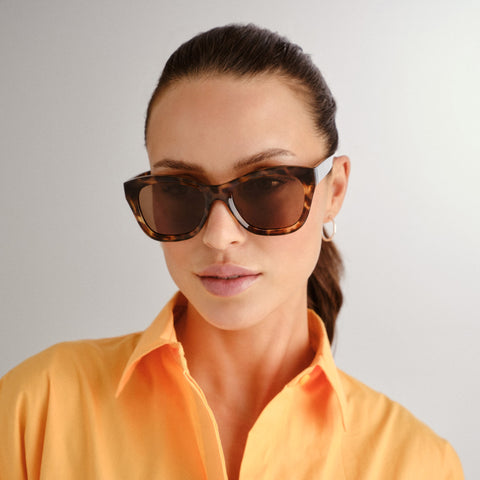 Cancer Council Belair Milky Tort Female D-Frame Sunglasses | Eyewear Index