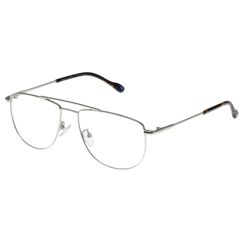 Le Specs Rampant Silver Uni-Sex Aviator Optical Frames | Eyewear Index