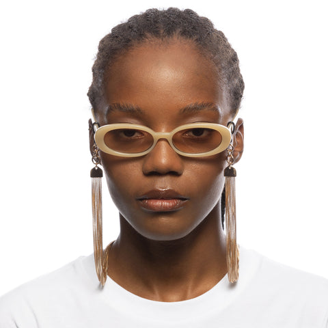 Le Specs Y2k Layered Chain Shiny Light Gold Female Unspecified Accessories | Eyewear Index