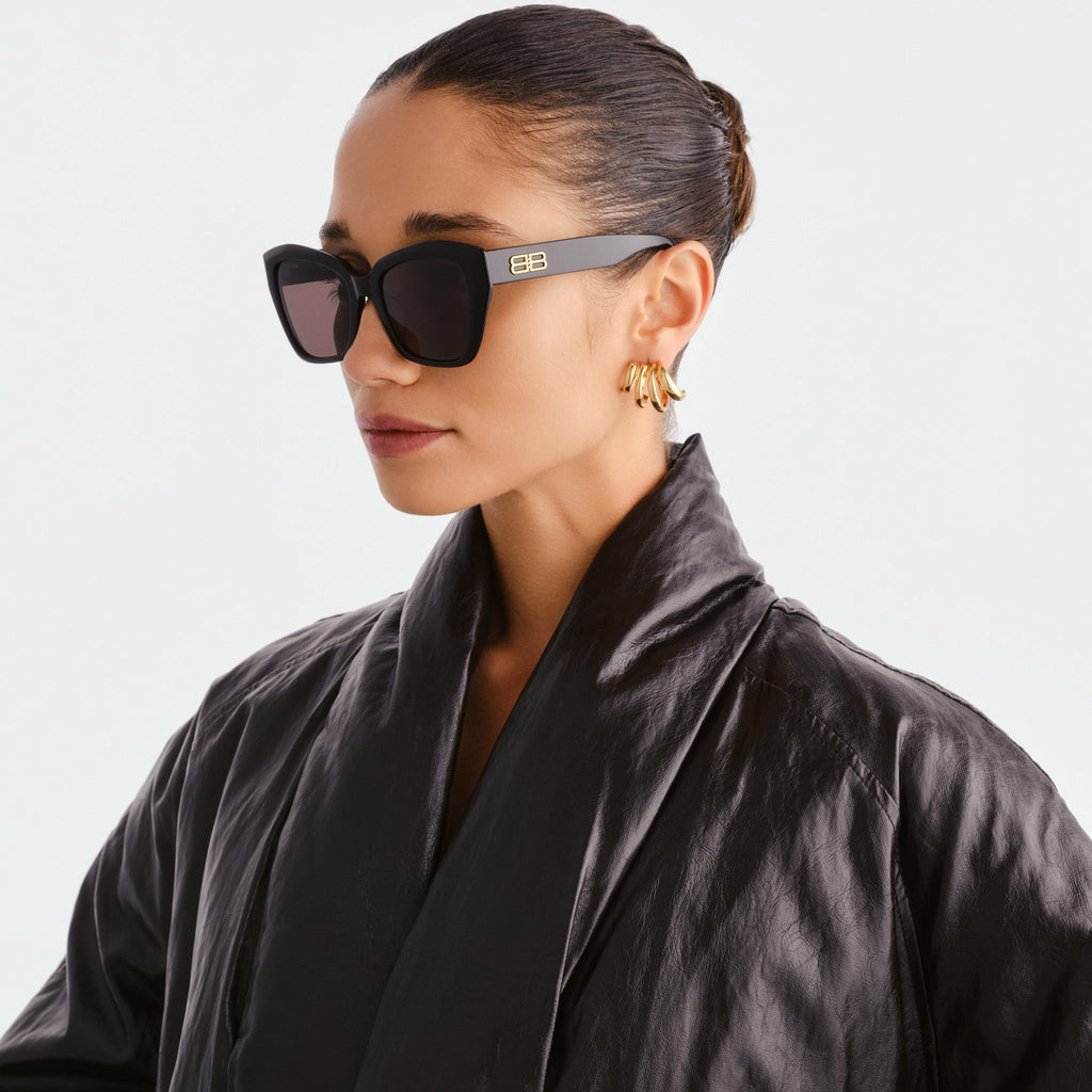 Balenciaga Bb0273sa Black Female Butterfly Sunglasses | Eyewear Index