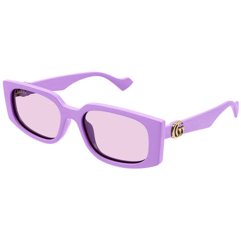 Gucci Gg1534s Violet Female Rectangle Sunglasses | Eyewear Index