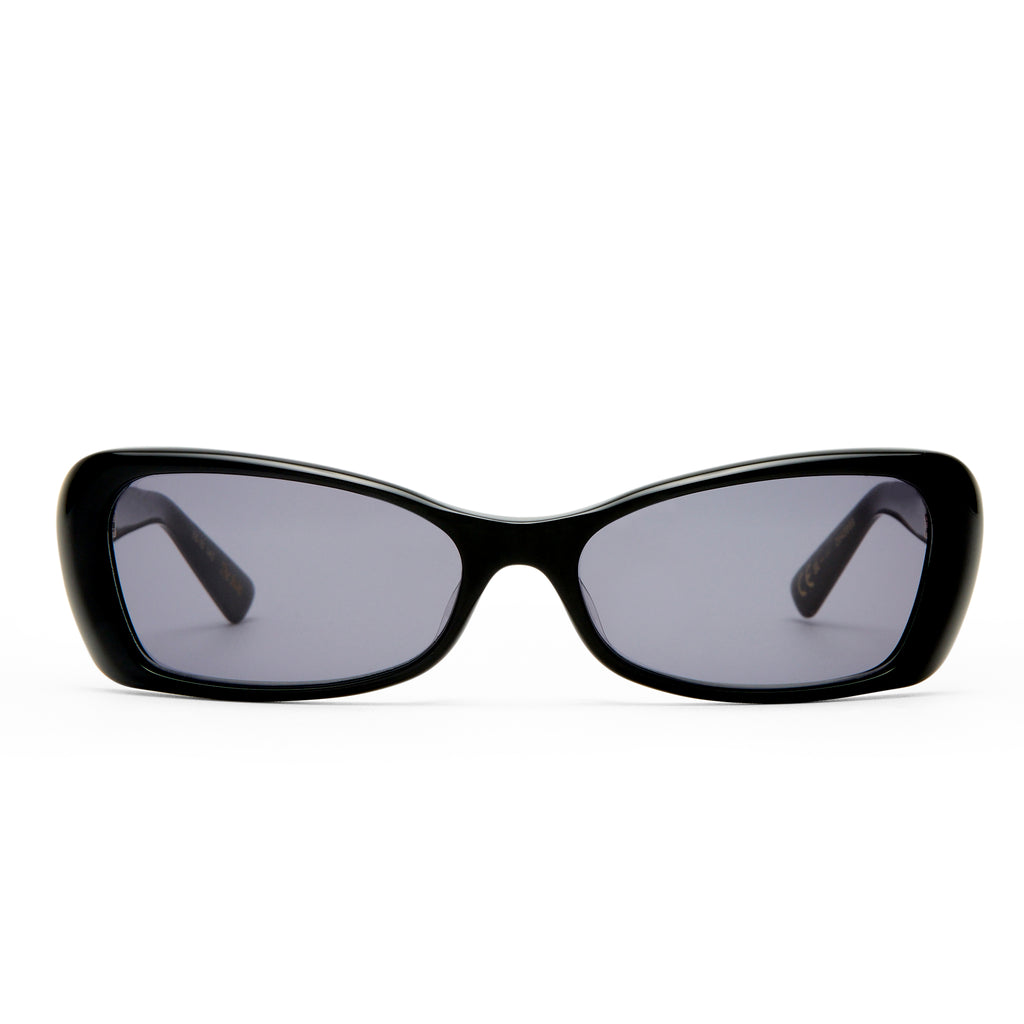 Luv Lou The Suki Black Female Rectangle Sunglasses | Eyewear Index