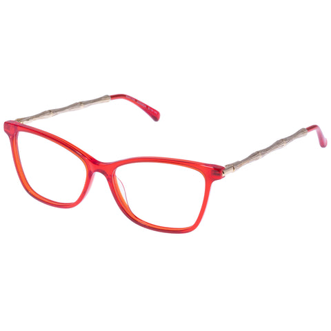 Oroton Agatha Poppy Red Female D-Frame Optical Frames | Eyewear Index