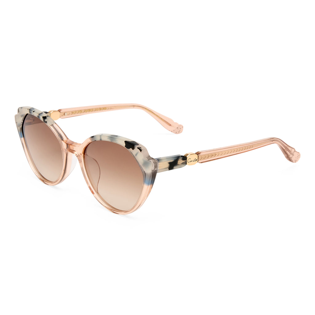 Camilla Act One Blush Cookie Female Cat-Eye Sunglasses | Eyewear Index