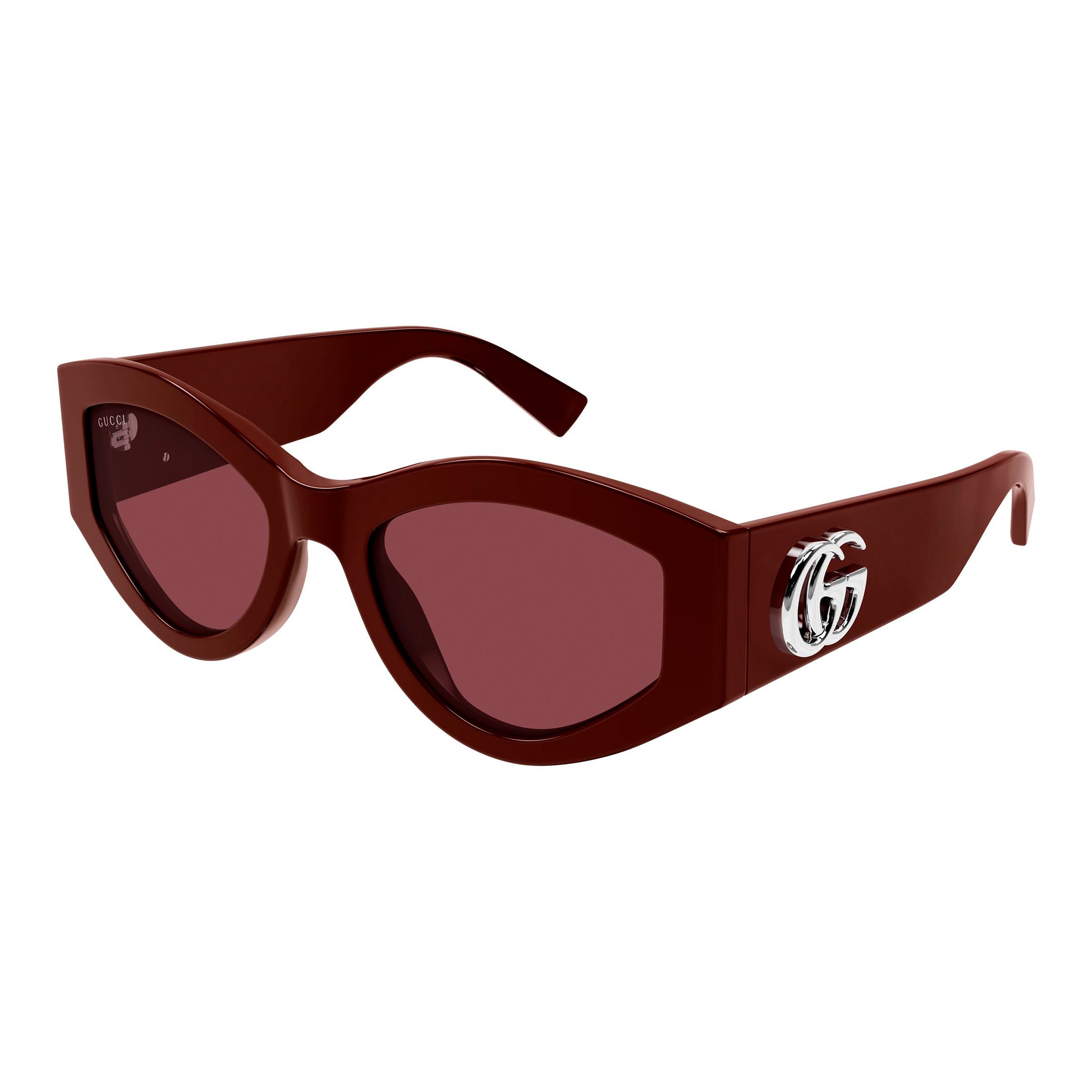 Gucci Gg1951s Burgundy Female Cat-Eye Sunglasses | Eyewear Index